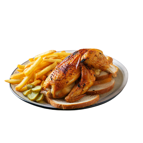 ½ Poulet Grillé – Doré, Savoureux et Généreux !