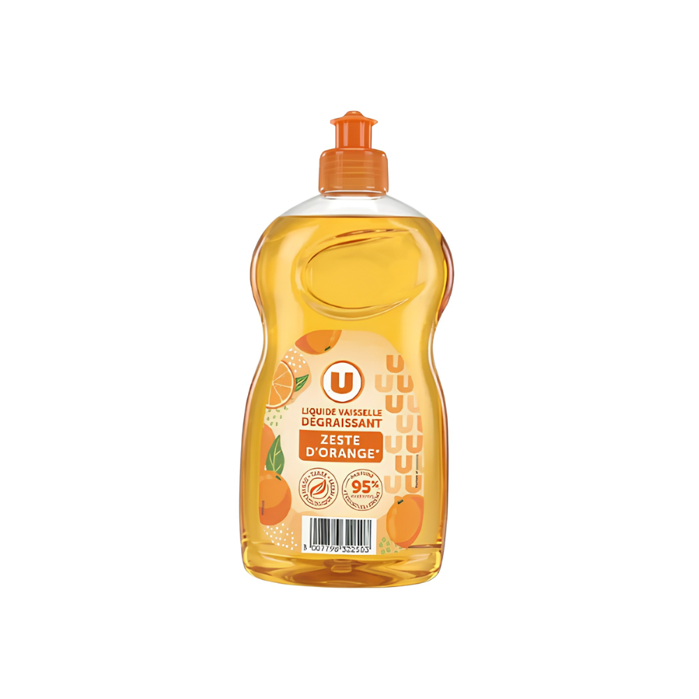 Liquide Vaisselle Dégraissant Zeste d’Orange – U