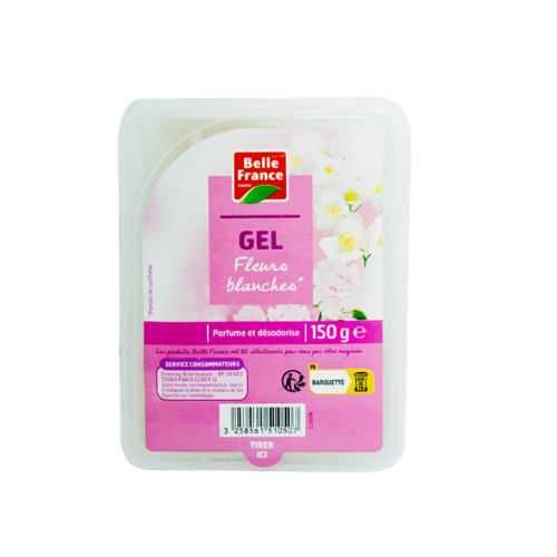 Belle France – Gel désodorisant Fleurs Blanches (150 g)