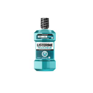 Bain de bouche Listerine Fraîcheur Menthe Intense (500 ml).