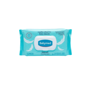 Babymed Lingettes Nettoyantes Extra-douces au Beurre de Karité et à l'Huile d'Olive (Paquet de 72 lingettes)