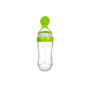 Biberon Cuillère en Silicone Souple pour Bébé (Vert)